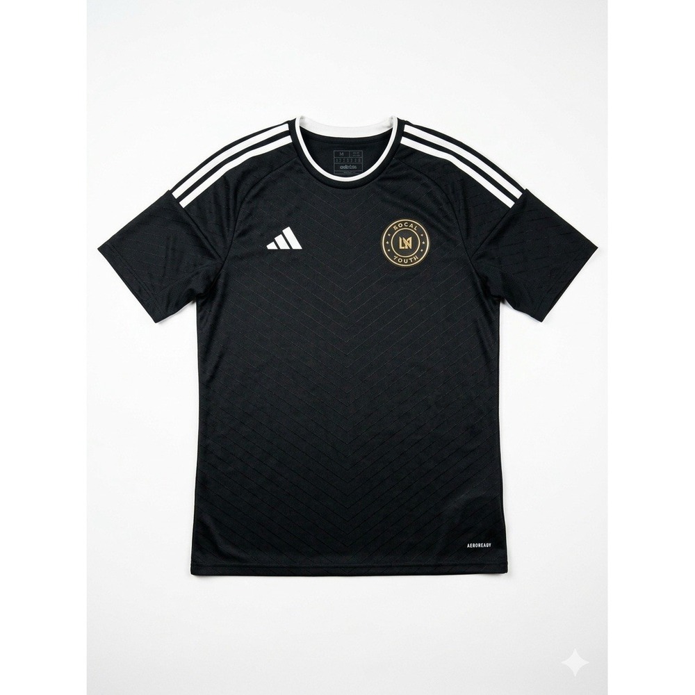 Adidas Jersey‎ Youth Black/White Sz M Soccer Aeroready Logo SOCAL YOUTH HS0541-A